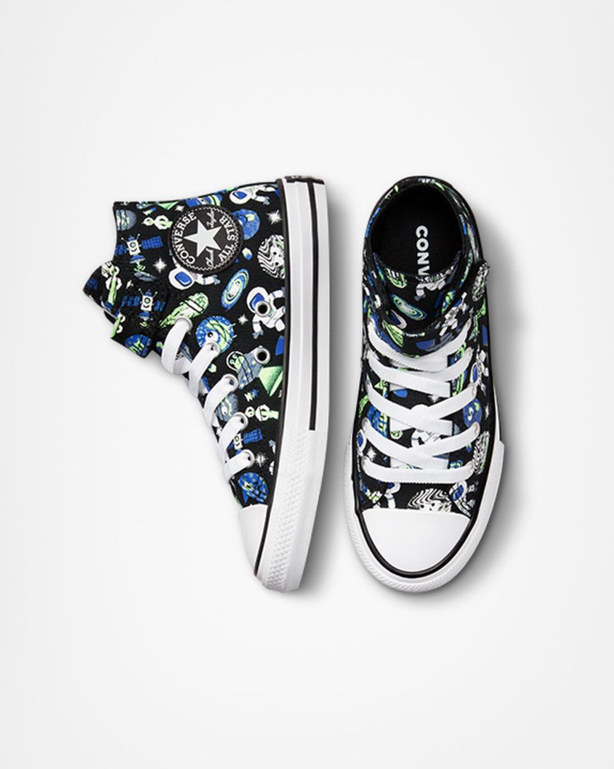 Tenisi Inalti Fete Converse Chuck Taylor All Star Easy-On Space Cruiser Negrii Albastri Verzi | RO JQPX0708